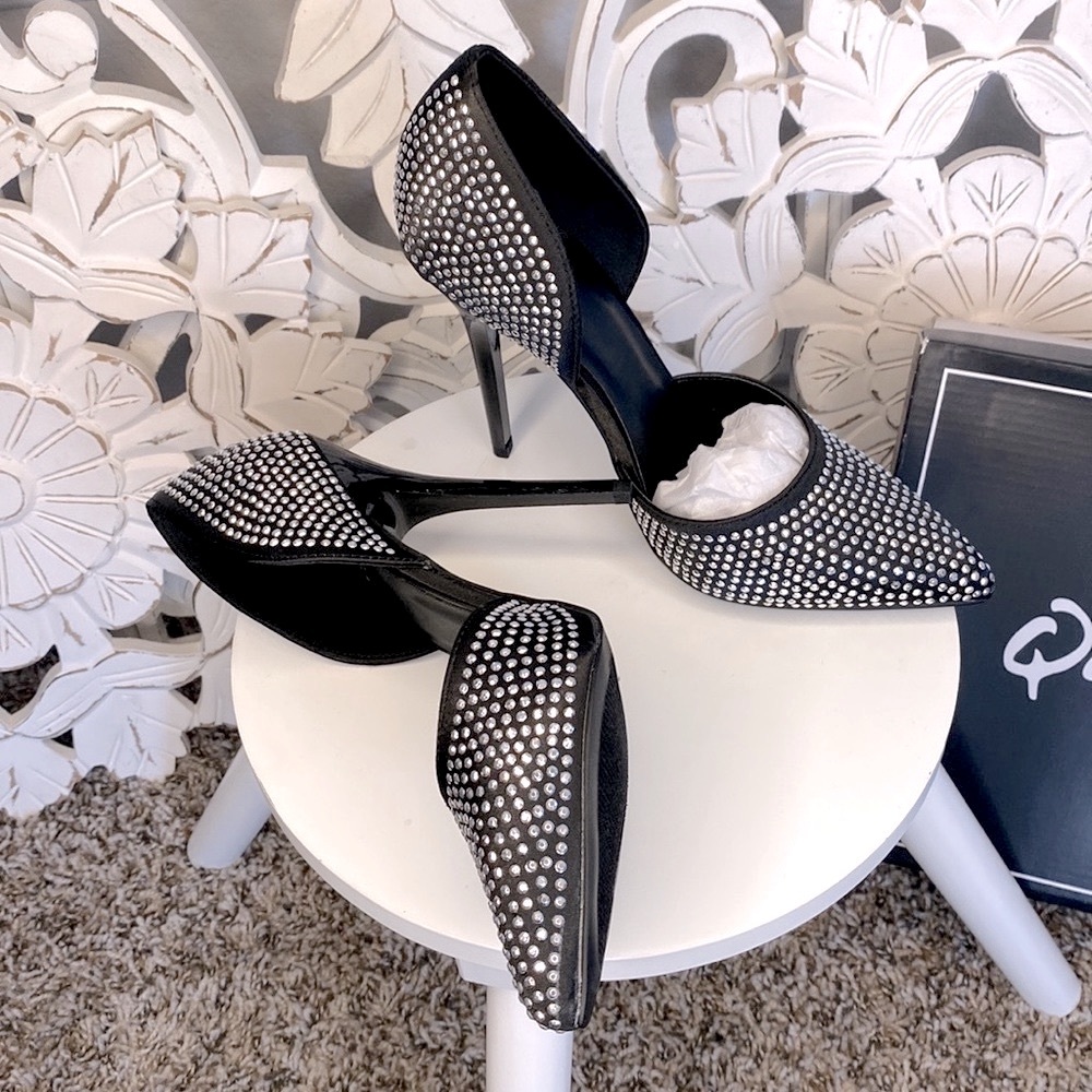 Qupid Women's Rhinestone Dress Pump! BRAND NEW IN BOX, SAME DAY SHIPPING!